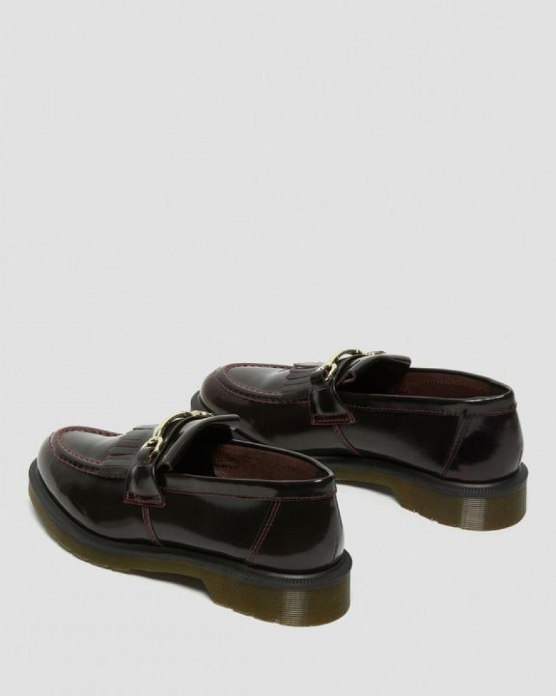 Dr Martens Adrian Snaffle Smooth Nahkaiset Kiltie Loafers Naisten Kengät Pinkki Punainen | Suomi_Dr11787