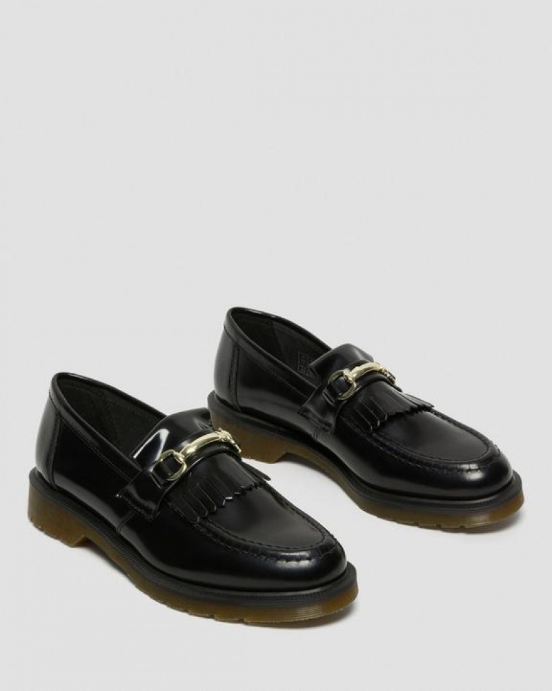 Dr Martens Adrian Snaffle Smooth Nahkaiset Kiltie Loafers Naisten Kengät Mustat | Suomi_Dr59364