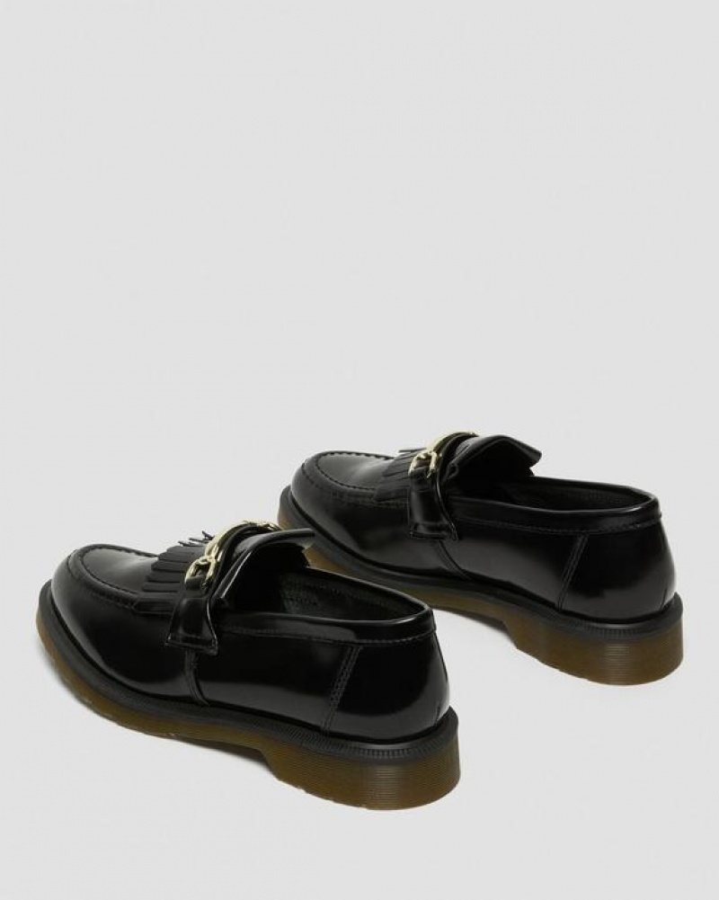 Dr Martens Adrian Snaffle Smooth Nahkaiset Kiltie Loafers Naisten Kengät Mustat | Suomi_Dr59364