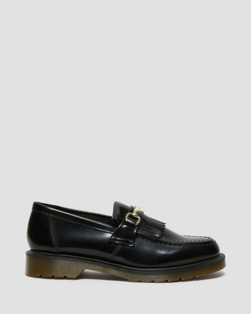 Dr Martens Adrian Snaffle Smooth Nahkaiset Kiltie Loafers Naisten Kengät Mustat | Suomi_Dr59364