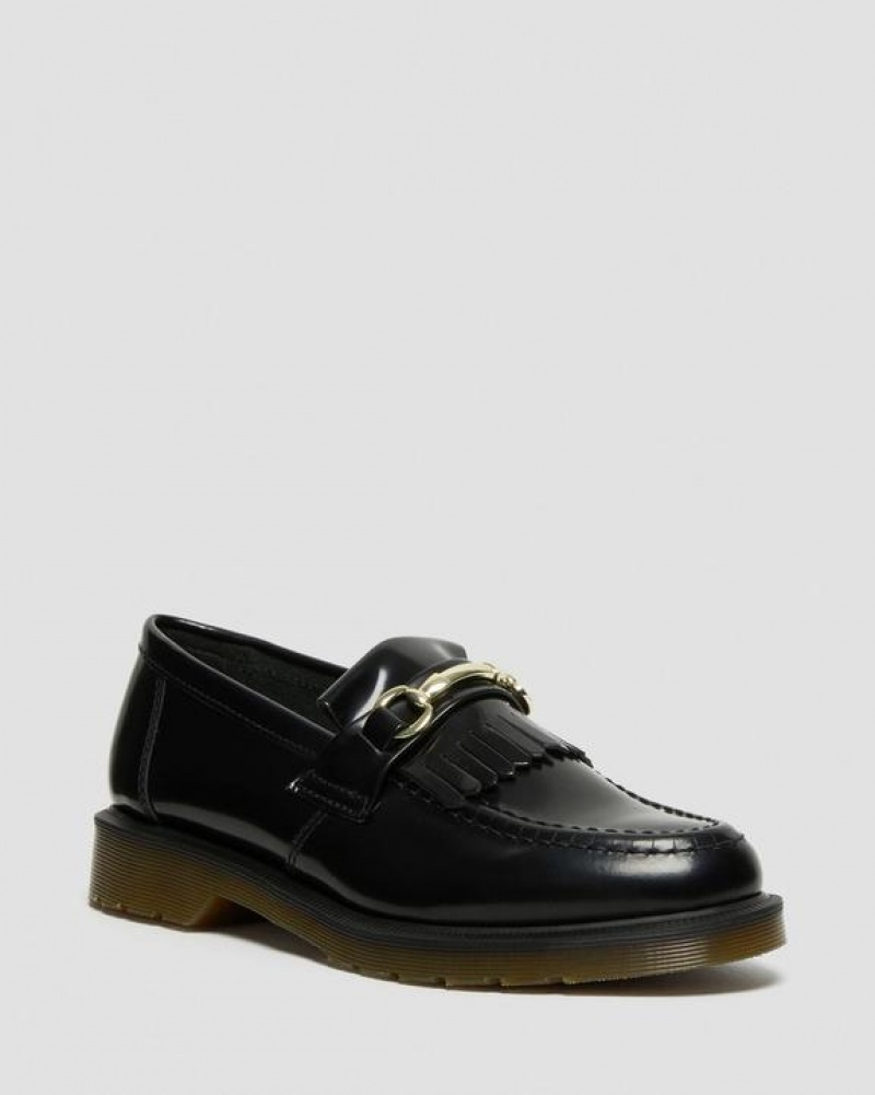 Dr Martens Adrian Snaffle Smooth Nahkaiset Kiltie Loafers Naisten Kengät Mustat | Suomi_Dr59364