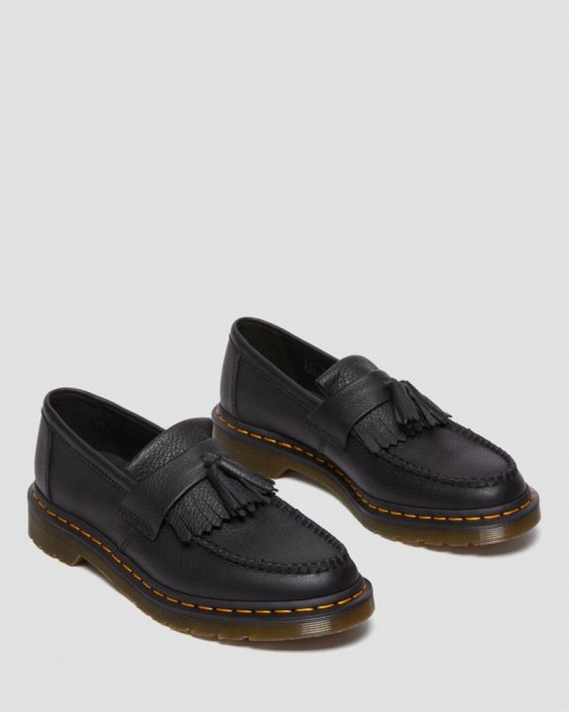 Dr Martens Adrian Women's Virginia Nahkaiset Tassel Loafers Naisten Kengät Mustat | Suomi_Dr56588