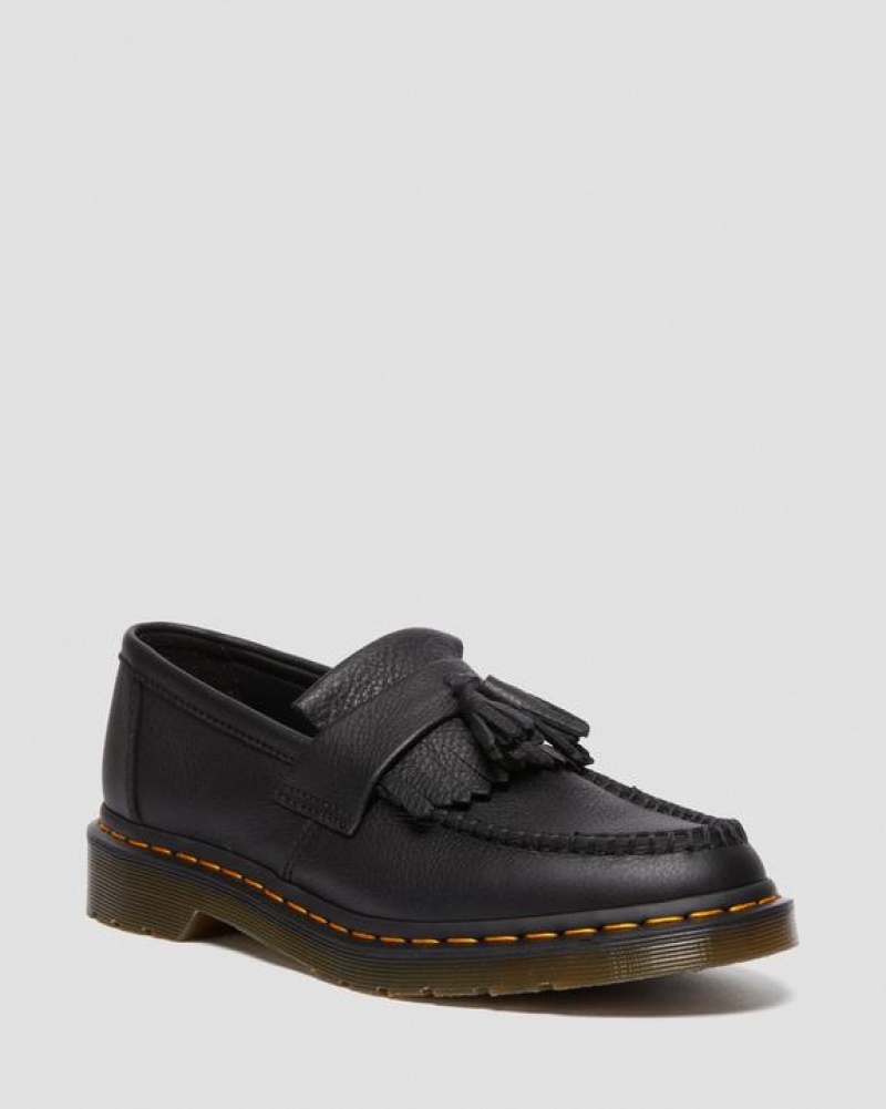 Dr Martens Adrian Women's Virginia Nahkaiset Tassel Loafers Naisten Kengät Mustat | Suomi_Dr56588