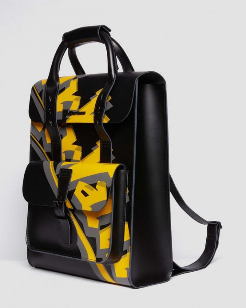 Dr Martens Airwair Print Nahkaiset Backpack Accessories Laukut Mustat | Suomi_Dr96982