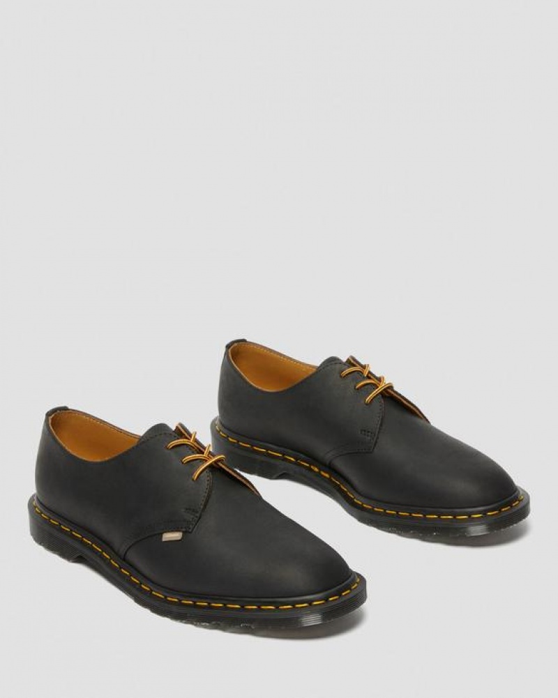 Dr Martens Archie II JJJJound Wyoming Nahkaiset Pitsi Up Miesten Kengät Mustat | Suomi_Dr89062