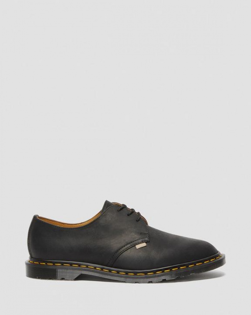 Dr Martens Archie II JJJJound Wyoming Nahkaiset Pitsi Up Miesten Kengät Mustat | Suomi_Dr89062