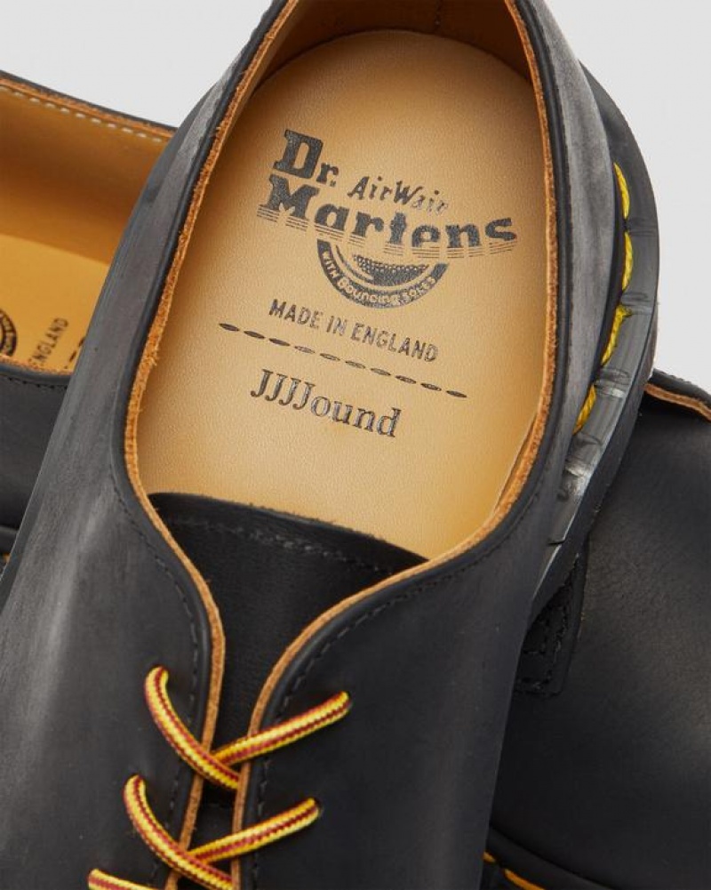 Dr Martens Archie II JJJJound Wyoming Nahkaiset Pitsi Up Miesten Kengät Mustat | Suomi_Dr89062