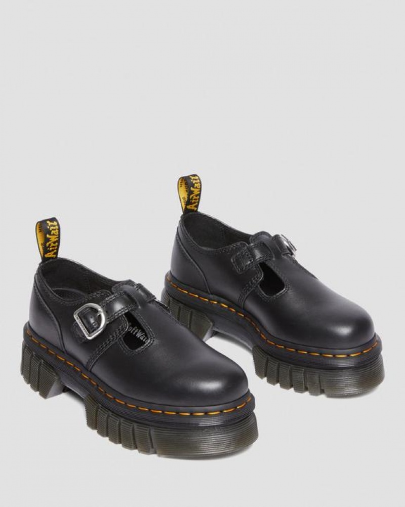 Dr Martens Audrick Nappa Lux Mary Jane Naisten Platform Kengät Mustat | Suomi_Dr57667