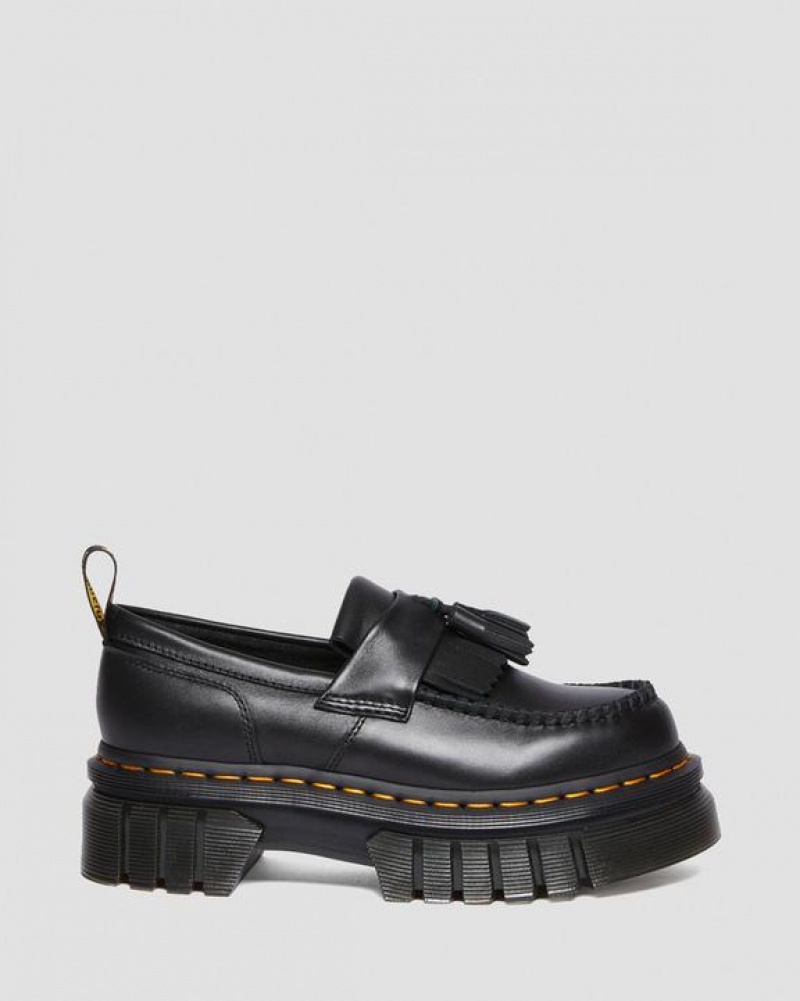 Dr Martens Audrick Nappa Lux Platform Loafers Naisten Kengät Mustat | Suomi_Dr12029