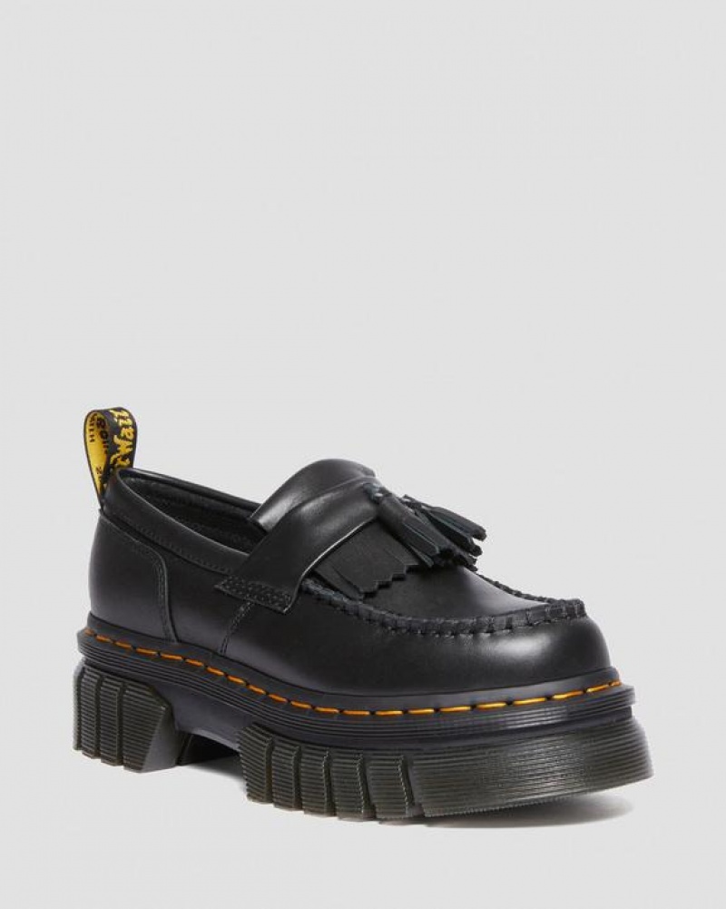 Dr Martens Audrick Nappa Lux Platform Loafers Naisten Kengät Mustat | Suomi_Dr12029