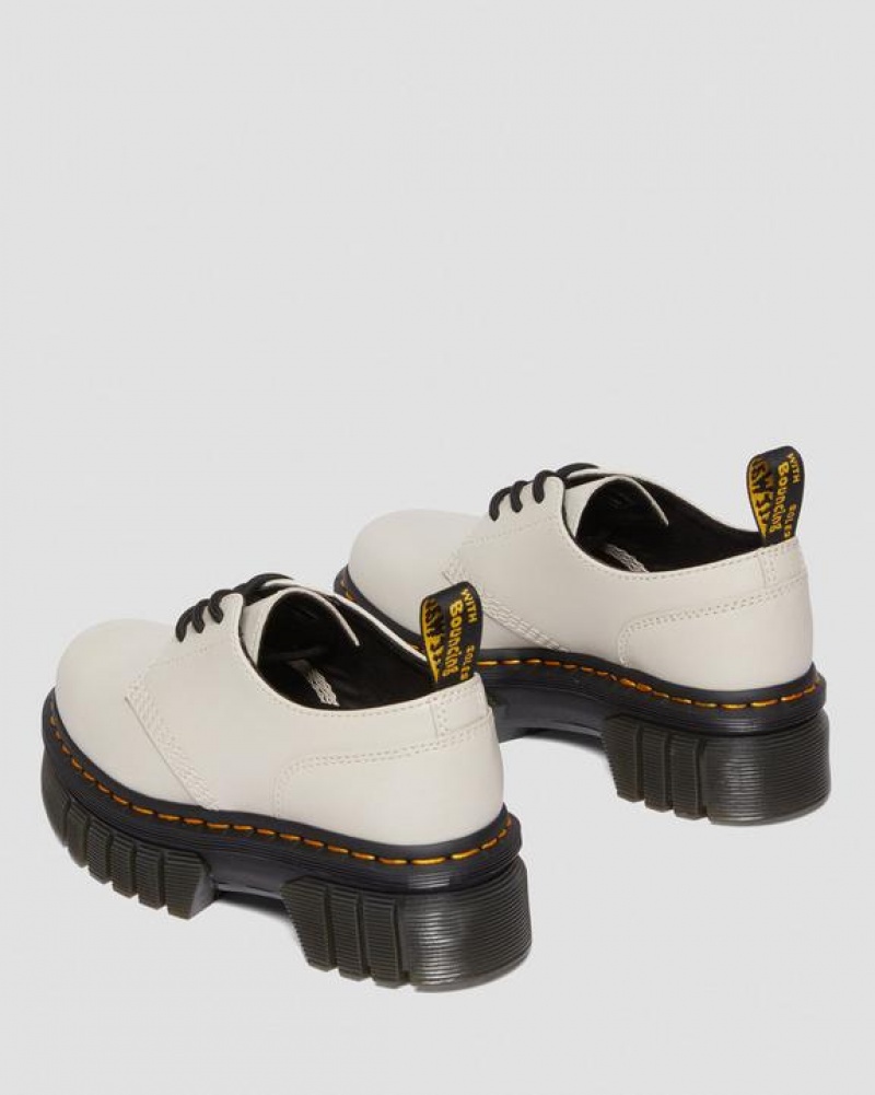 Dr Martens Audrick Nappa Nahkaiset Platform Naisten Kengät Harmaat | Suomi_Dr46658