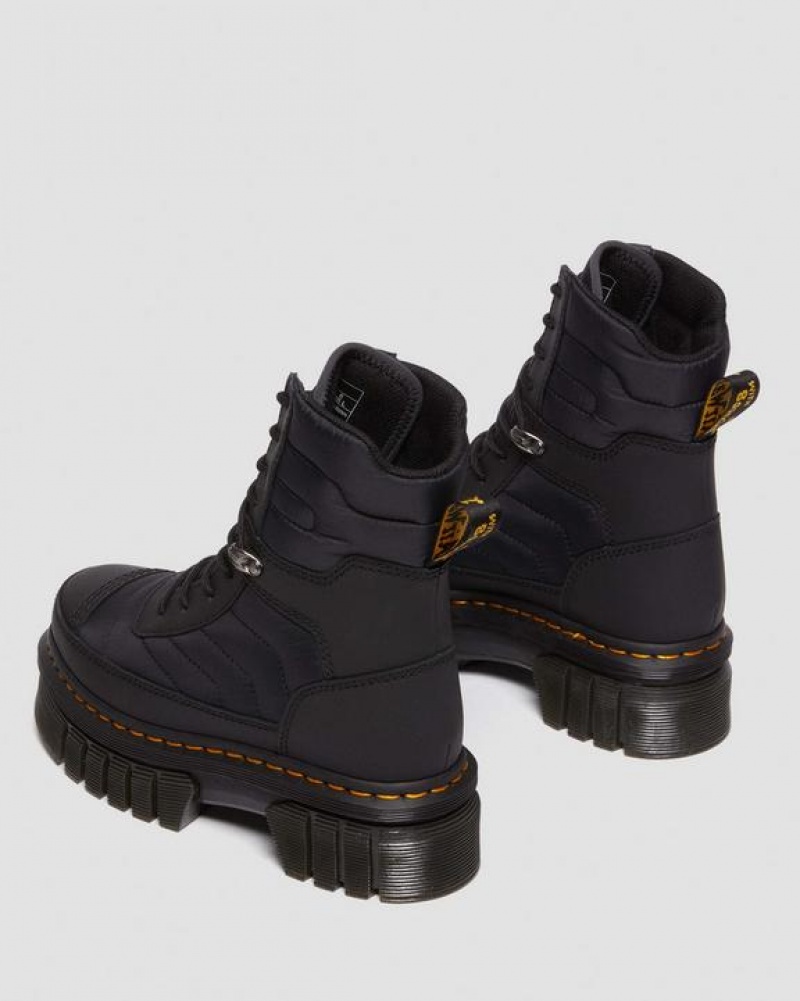 Dr Martens Audrick Tikattu Platform Ankle Naisten Saappaat Mustat | Suomi_Dr38712