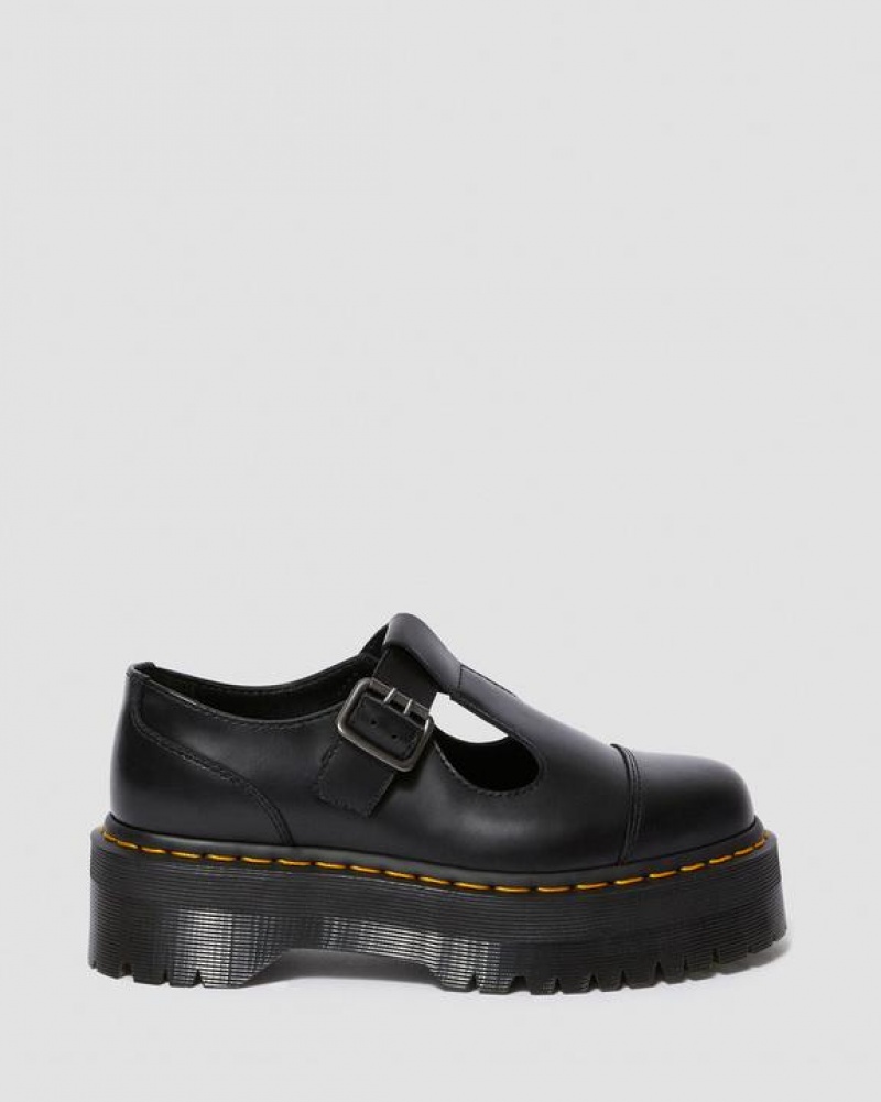 Dr Martens Bethan Polished Smooth Nahkaiset Platform Naisten Kengät Mustat | Suomi_Dr65914