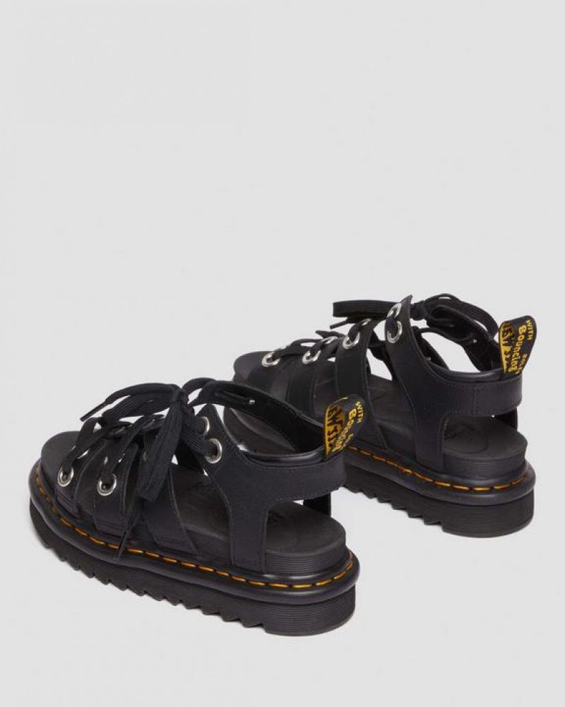 Dr Martens Blaire Hardware Nahkaiset Strap Naisten Sandaalit Mustat | Suomi_Dr93669