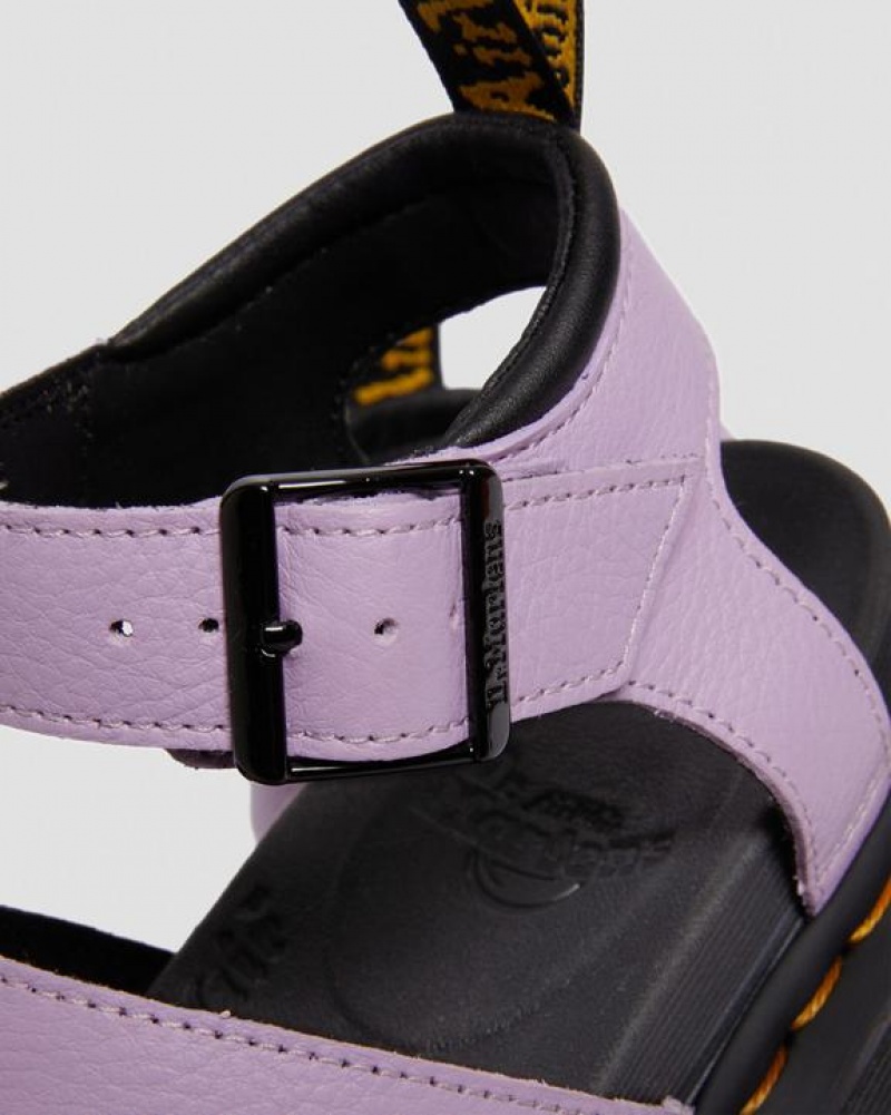 Dr Martens Blaire Women's Pisa Nahkaiset Strap Naisten Sandaalit Violetit | Suomi_Dr25427