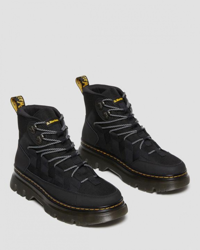 Dr Martens Boury Nahkaiset Vapaa-ajan Miesten Saappaat Mustat | Suomi_Dr71000