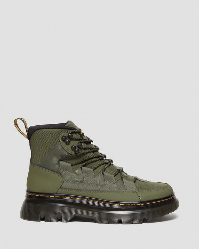 Dr Martens Boury Nahkaiset Vapaa-ajan Naisten Saappaat Khaki Vihreä | Suomi_Dr88235