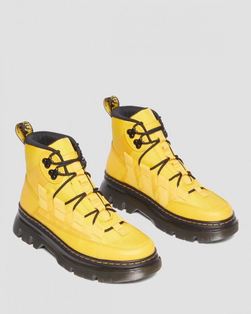 Dr Martens Boury Nylon & Nahkaiset Vapaa-ajan Naisten Saappaat Keltainen | Suomi_Dr73401