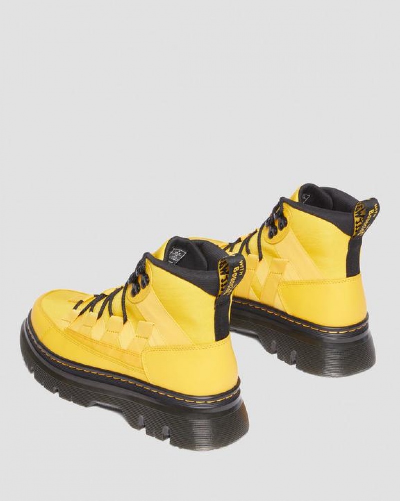 Dr Martens Boury Nylon & Nahkaiset Vapaa-ajan Naisten Saappaat Keltainen | Suomi_Dr73401