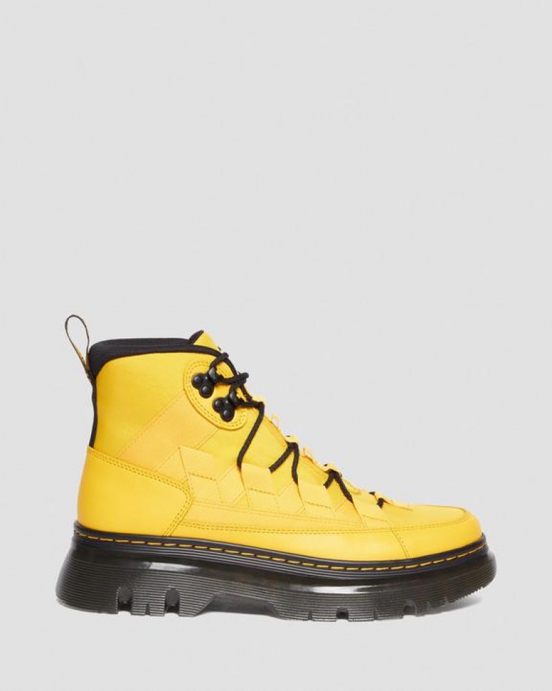 Dr Martens Boury Nylon & Nahkaiset Vapaa-ajan Naisten Saappaat Keltainen | Suomi_Dr73401