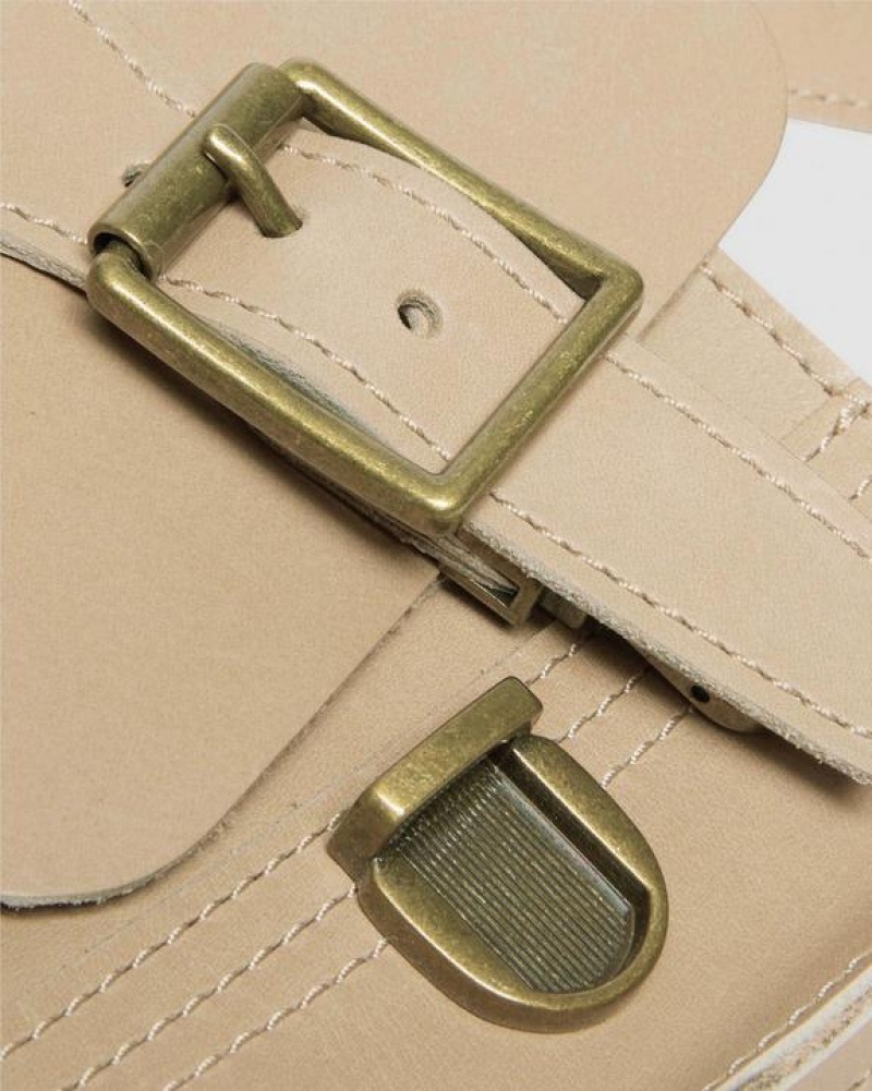 Dr Martens Carrara Nahkaiset Vertical Crossbody Accessories Laukut Beige | Suomi_Dr35837