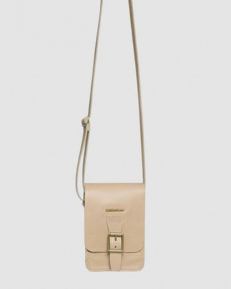 Dr Martens Carrara Nahkaiset Vertical Crossbody Accessories Laukut Beige | Suomi_Dr35837