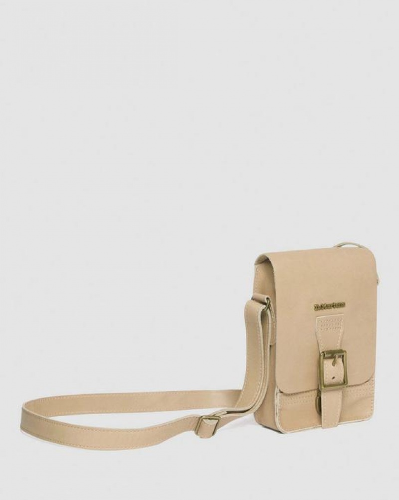 Dr Martens Carrara Nahkaiset Vertical Crossbody Accessories Laukut Beige | Suomi_Dr35837