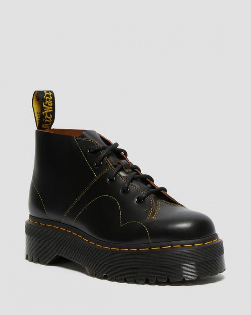 Dr Martens Church Platform Monkey Miesten Saappaat Mustat | Suomi_Dr50498