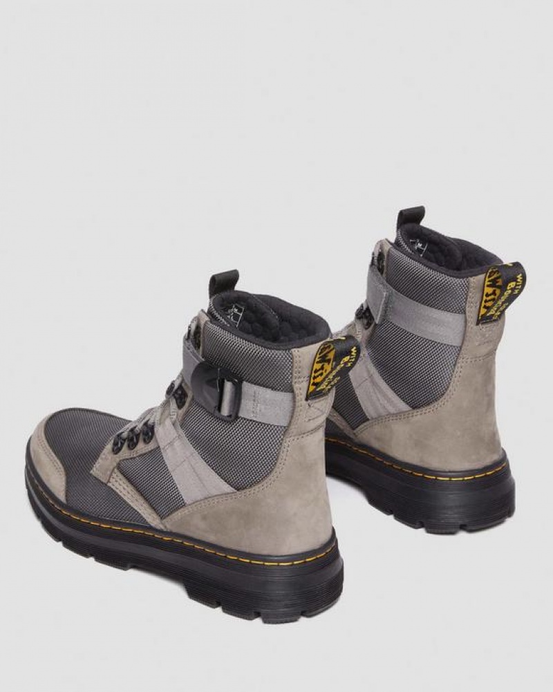 Dr Martens Combs Tech II Fleece-Vuoratut Vapaa-ajan Naisten Saappaat Harmaat | Suomi_Dr29616