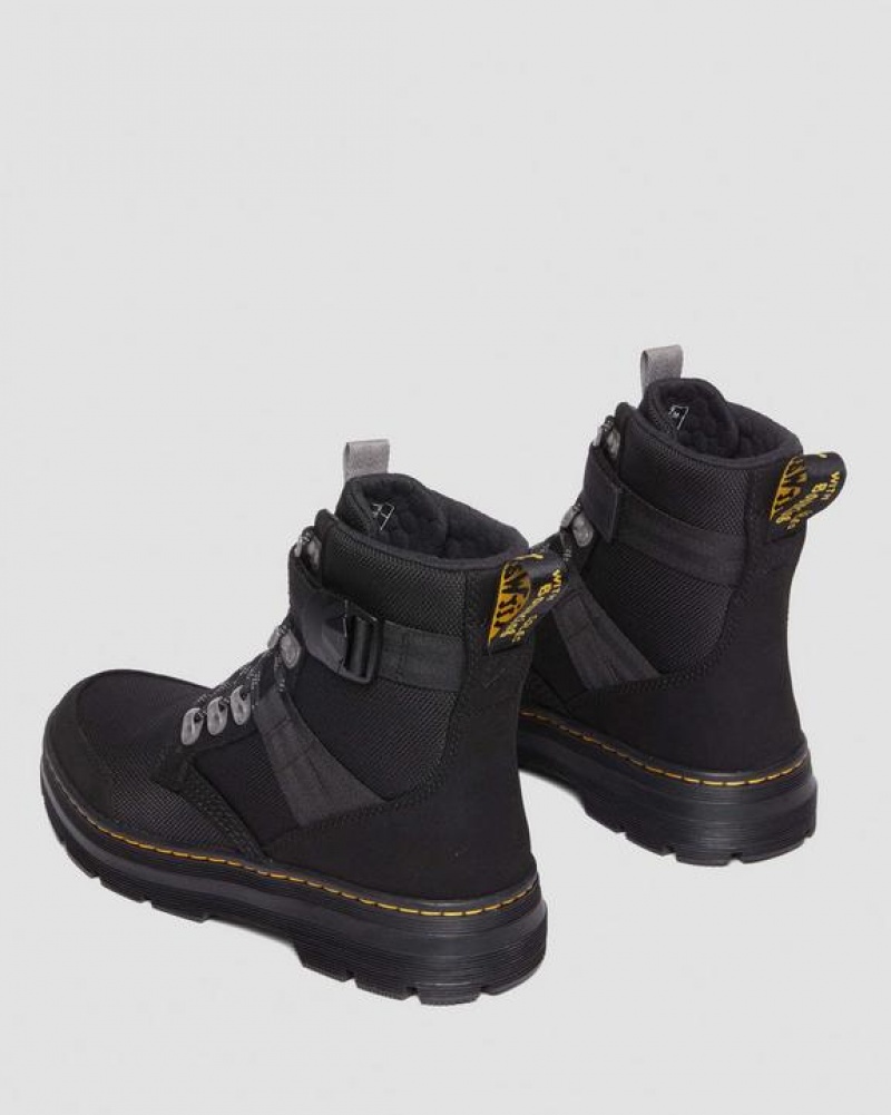 Dr Martens Combs Tech II Fleece-Vuoratut Vapaa-ajan Miesten Saappaat Mustat | Suomi_Dr52705