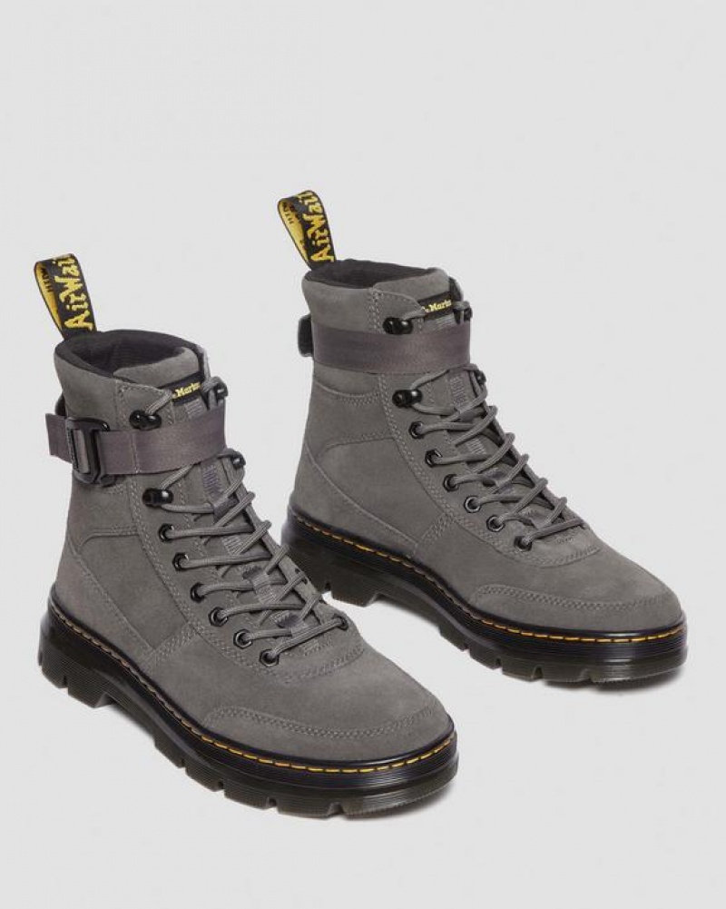 Dr Martens Combs Tech Mokka Vapaa-ajan Miesten Saappaat Harmaat | Suomi_Dr42060