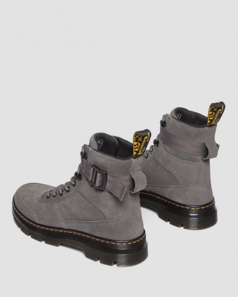 Dr Martens Combs Tech Mokka Vapaa-ajan Miesten Saappaat Harmaat | Suomi_Dr42060