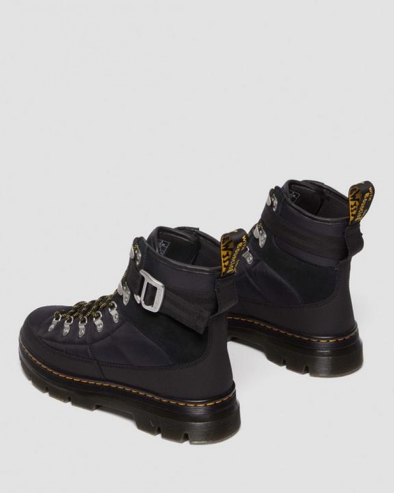 Dr Martens Combs Tech Tikattu Vapaa-ajan Naisten Saappaat Mustat | Suomi_Dr16054