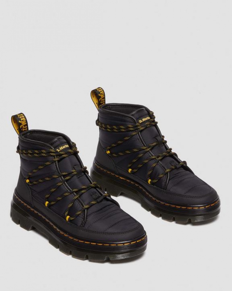 Dr Martens Combs Women's Pehmustettu Vapaa-ajan Naisten Saappaat Mustat | Suomi_Dr92065