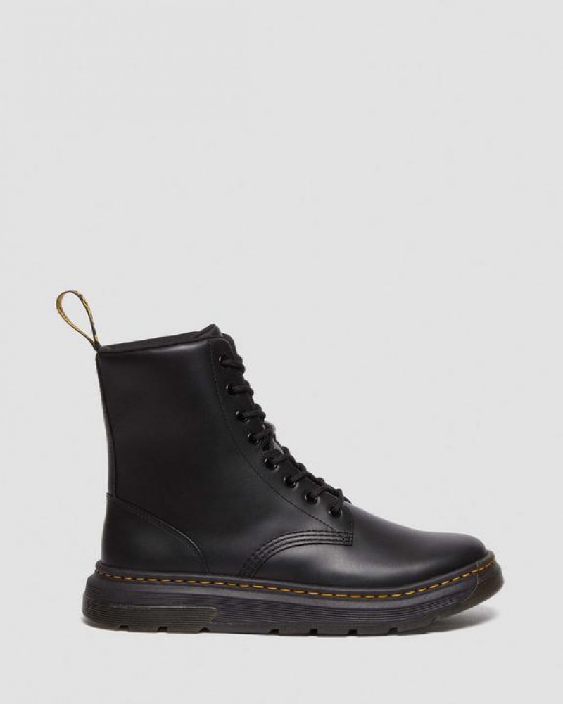 Dr Martens Crewson Classic Nahkaiset Everyday Naisten Saappaat Mustat | Suomi_Dr78572