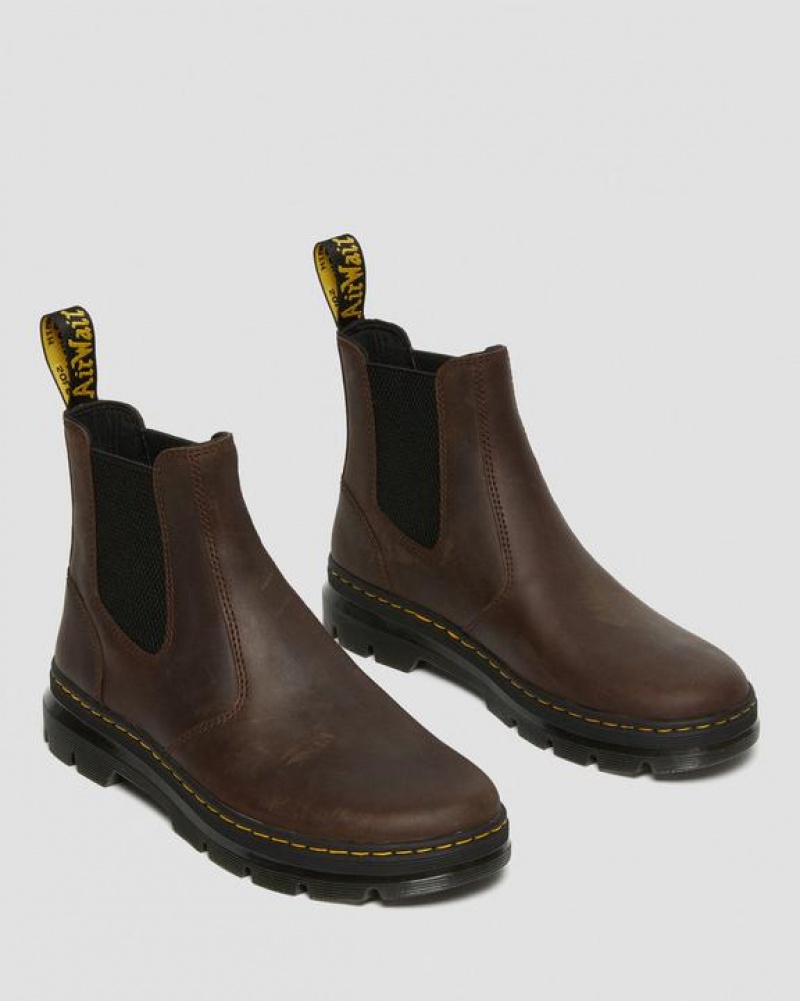 Dr Martens Embury Crazy Horse Nahkaiset Vapaa-ajan Naisten Saappaat Ruskea | Suomi_Dr77138