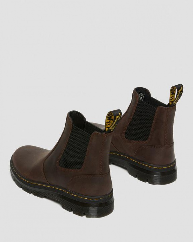 Dr Martens Embury Crazy Horse Nahkaiset Vapaa-ajan Naisten Saappaat Ruskea | Suomi_Dr77138