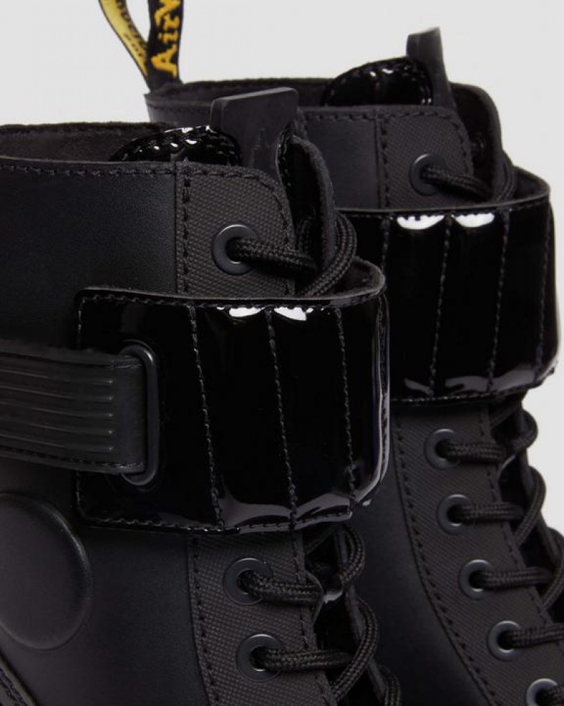 Dr Martens Gaya 10-Eye Alternative Nahkaiset Korko Naisten Saappaat Mustat | Suomi_Dr89981