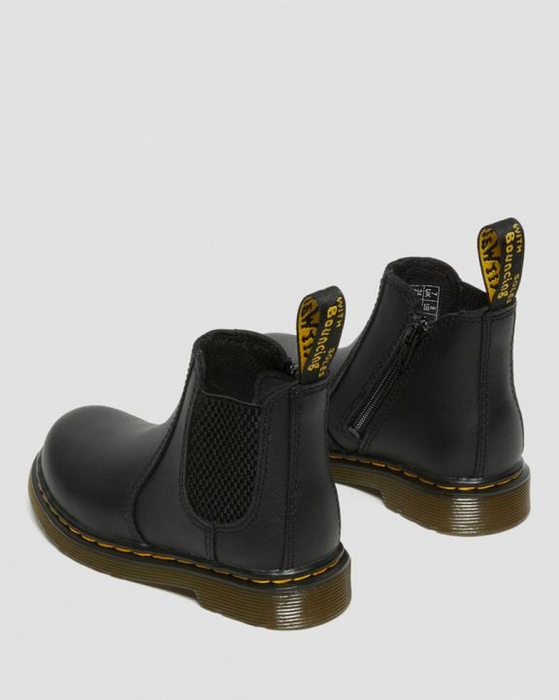 Dr Martens Infant/Toddler 2976 Softy T Nahkaiset Chelsea Lasten Saappaat Mustat | Suomi_Dr83011