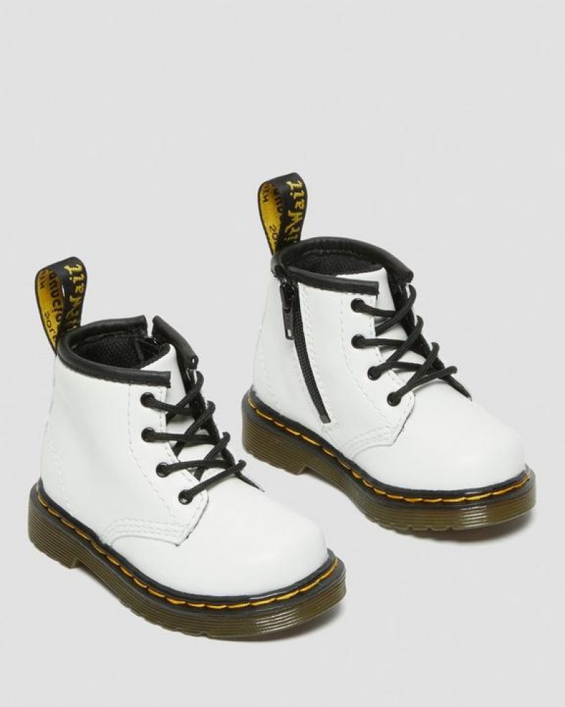 Dr Martens Infant 1460 Nahkaiset Pitsi Up Lasten Saappaat Valkoinen | Suomi_Dr23554