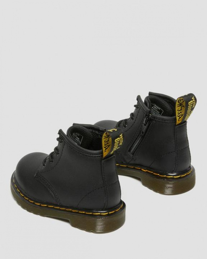 Dr Martens Infant 1460 Softy T Nahkaiset Pitsi Up Lasten Saappaat Mustat | Suomi_Dr93417