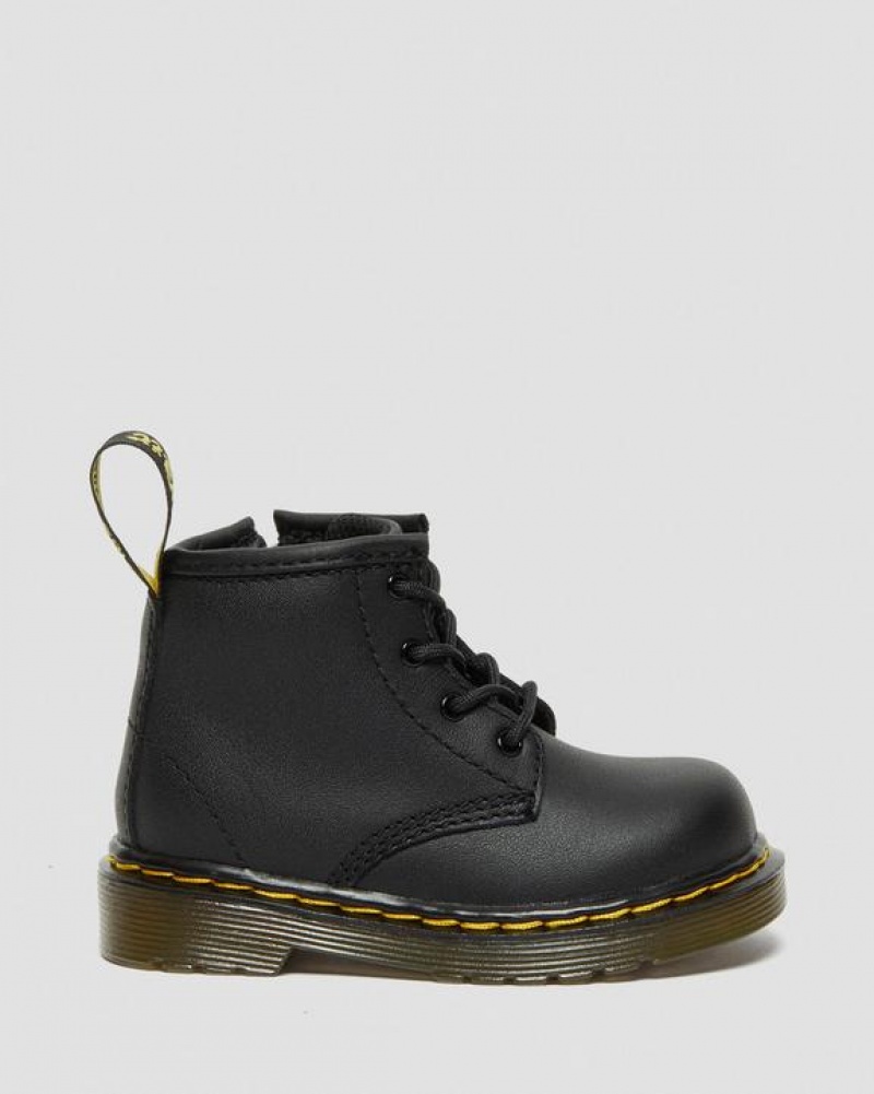 Dr Martens Infant 1460 Softy T Nahkaiset Pitsi Up Lasten Saappaat Mustat | Suomi_Dr93417