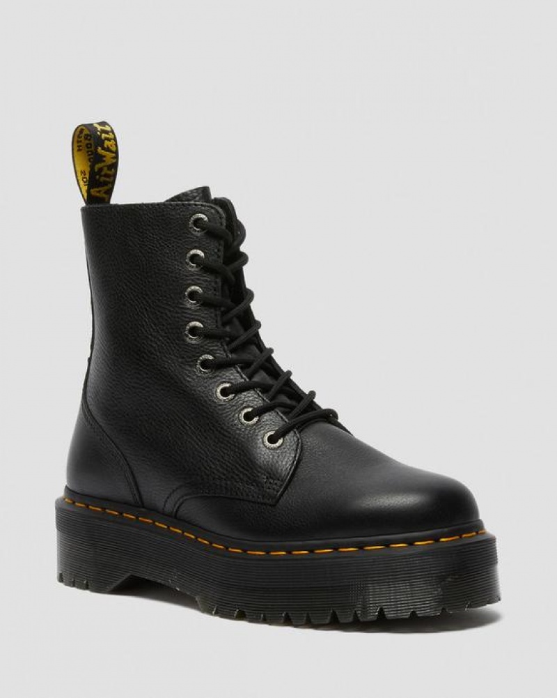 Dr Martens Jadon III Boot Pisa Nahkaiset Platforms Naisten Saappaat Mustat | Suomi_Dr42775