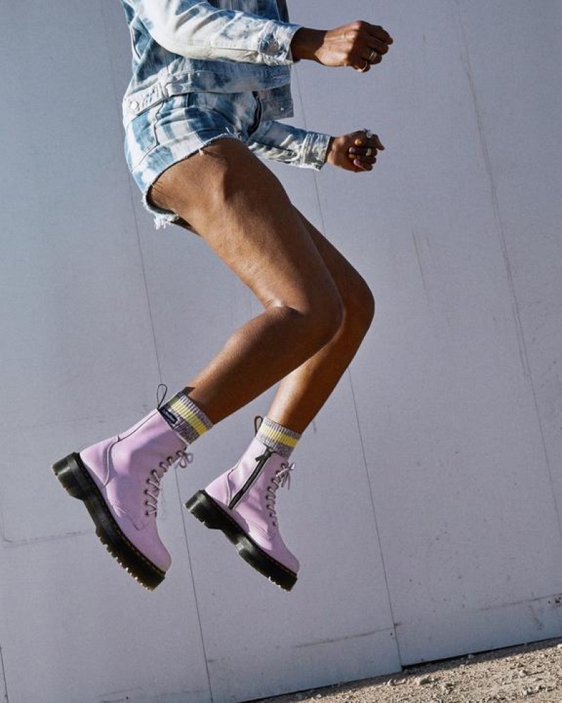 Dr Martens Jadon III Boot Pisa Nahkaiset Platforms Naisten Saappaat Violetit | Suomi_Dr68246