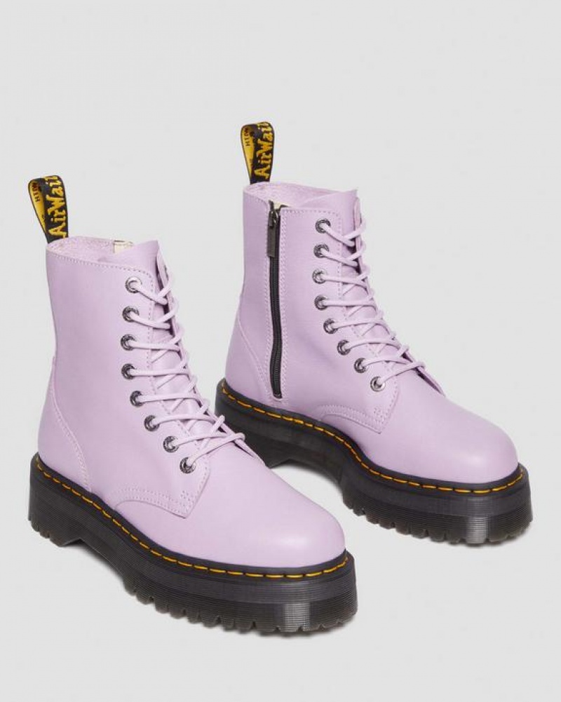 Dr Martens Jadon III Boot Pisa Nahkaiset Platforms Naisten Saappaat Violetit | Suomi_Dr68246