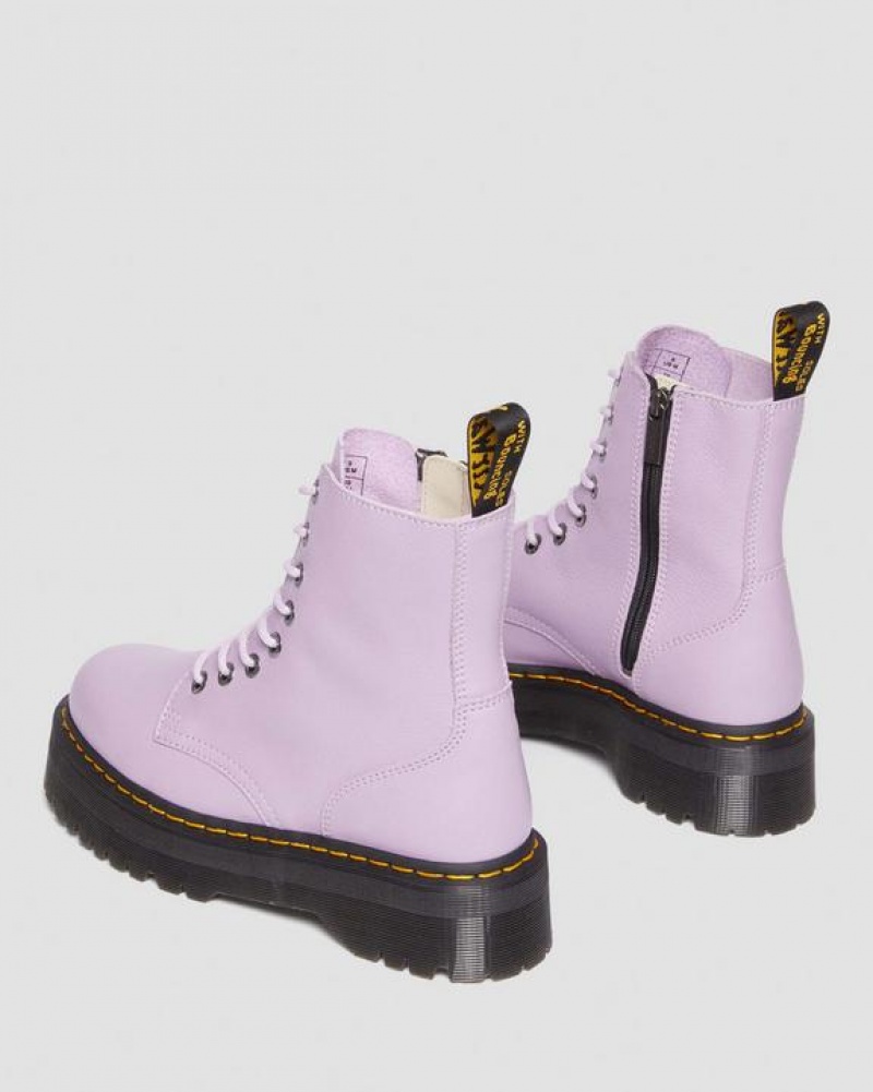 Dr Martens Jadon III Boot Pisa Nahkaiset Platforms Naisten Saappaat Violetit | Suomi_Dr68246