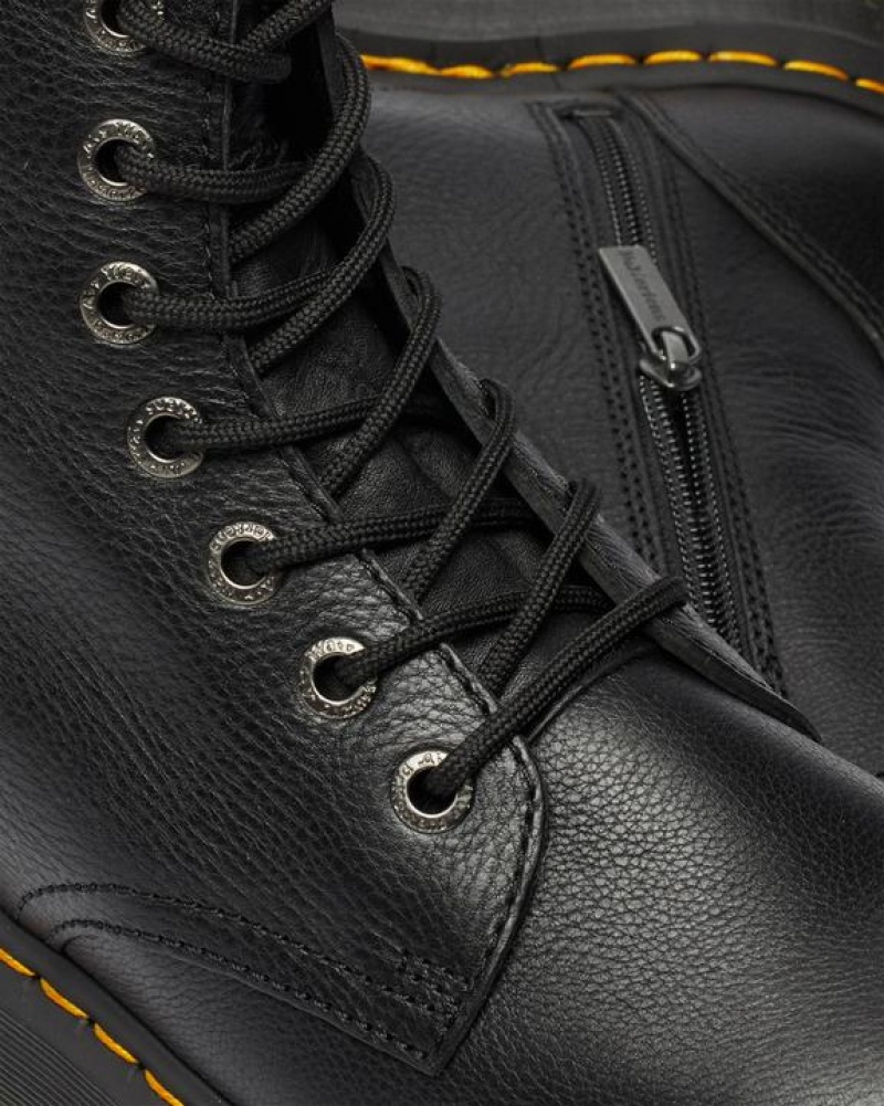 Dr Martens Jadon III Boot Pisa Nahkaiset Naisten Platform Kengät Mustat | Suomi_Dr78709