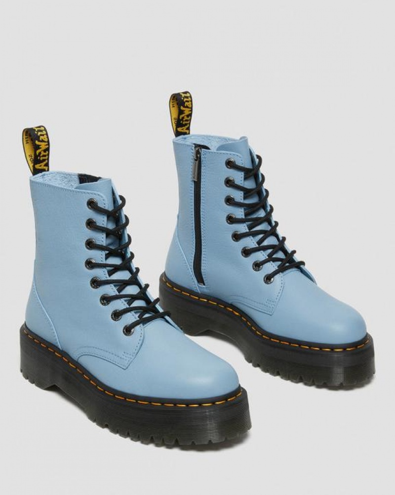 Dr Martens Jadon III Boot Pisa Nahkaiset Miesten Platform Kengät Sininen | Suomi_Dr12472