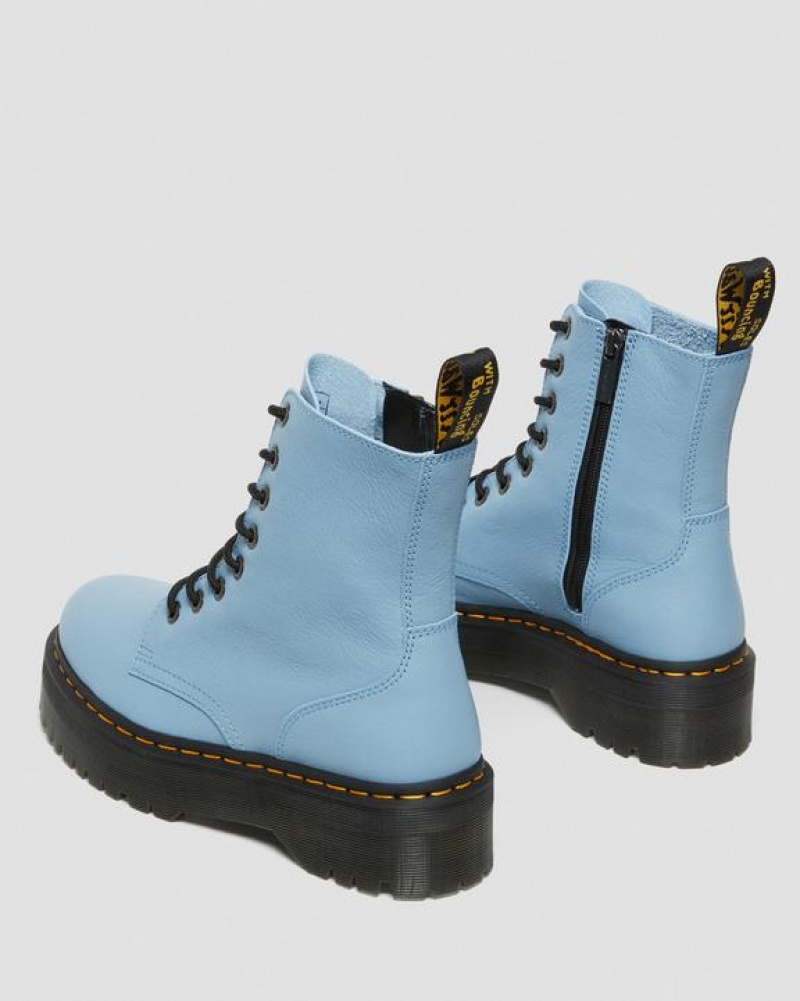 Dr Martens Jadon III Boot Pisa Nahkaiset Miesten Platform Kengät Sininen | Suomi_Dr12472