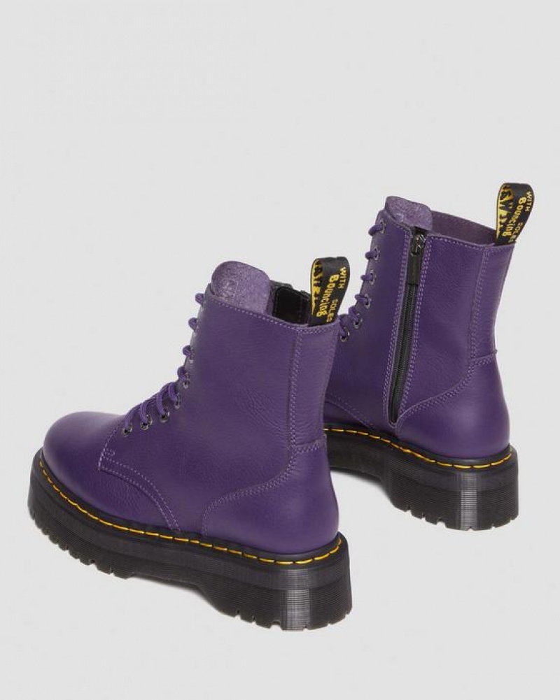 Dr Martens Jadon III Boot Pisa Nahkaiset Miesten Platform Kengät Violetit | Suomi_Dr67082